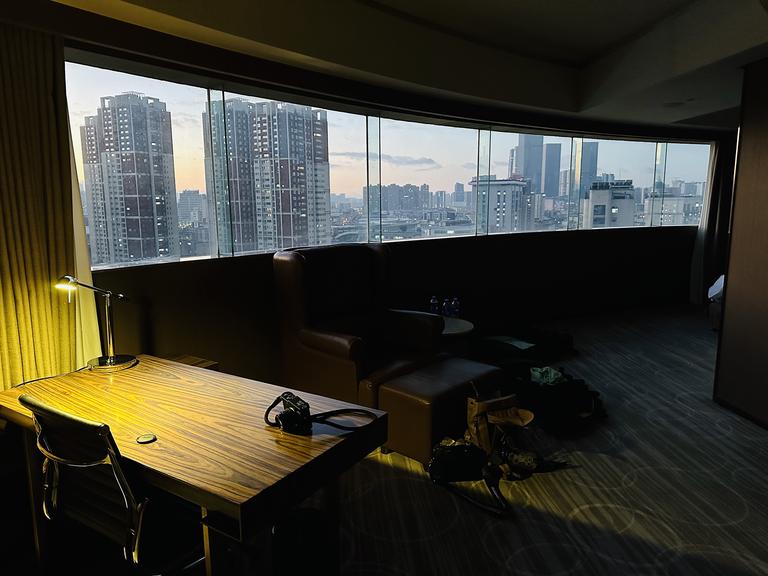 Our corner suite at the Crowne Plaza hoten in Kunming, China.