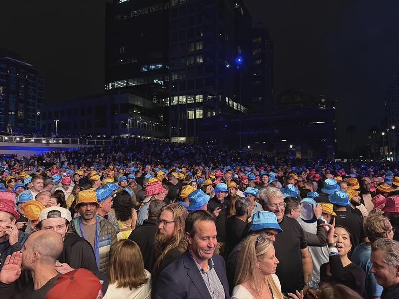 It wasn’t your typical high energy concert crowd since no one specifically bought tickets to see them but it was a great time nonetheless.