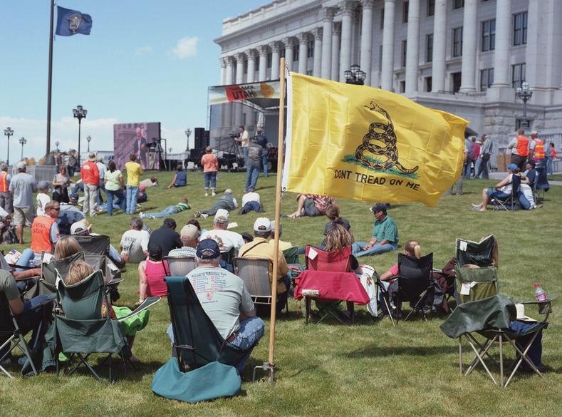 A central tenant of Tea Party doctrine is the opposition of federal power. In the Take Back Utah rally, many members of the Tea Party found support with other local groups in decrying the majority of Utah State lands being federally held. In the American West, this is especially relevant considering that Utah is 66.5% federal land.