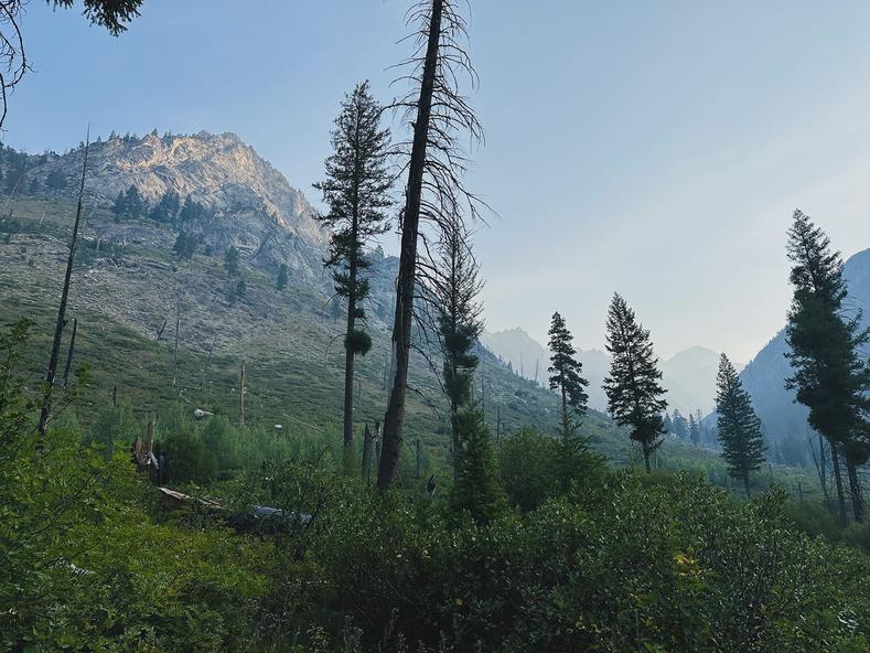 The pinnacle run of the year. While I only enjoyed this beautiful area for 13.18 miles I still think about it regularly. This was up Grandjean along Baron Creek in central Idaho. The Sawtooth Wilderness area is so remote you have to fill out a backcountry permit, even for day trips.