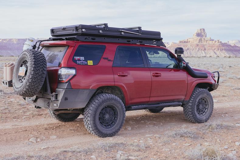 The newly upgraded 4Runner with mammoth 35 inch tires.