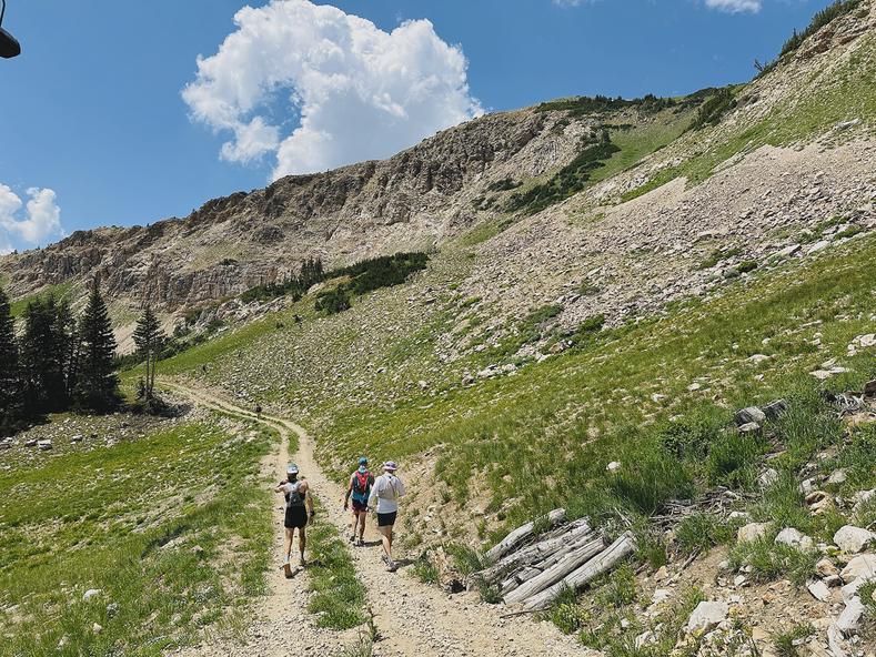 The turn off before I started climbing Mount Baldy.