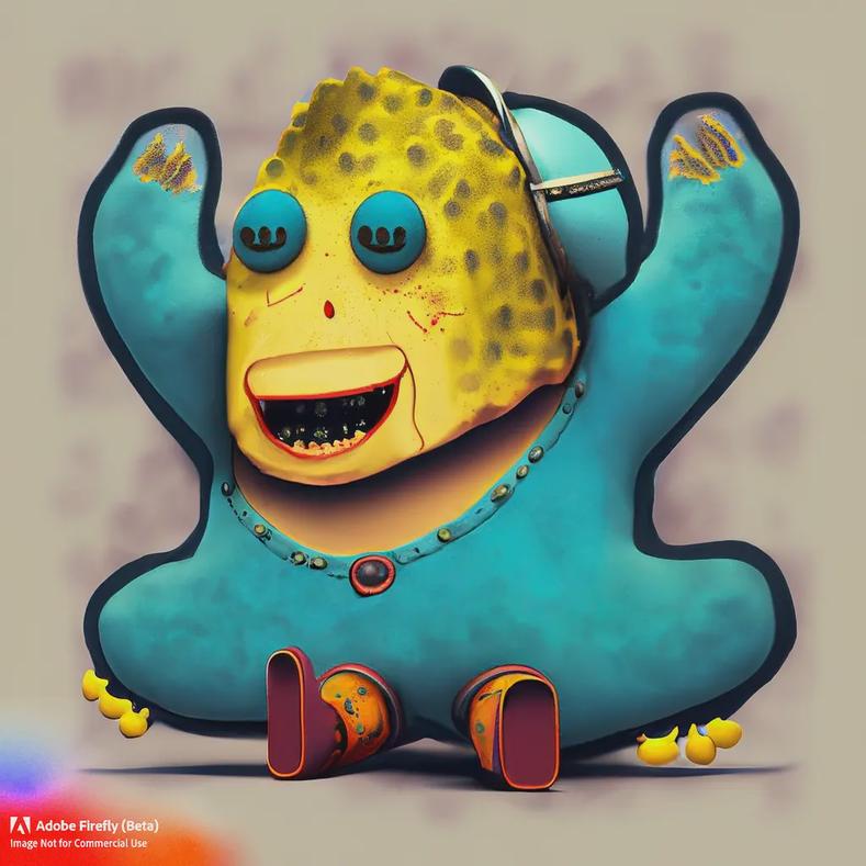 Firefly_SpongeBob-squarepants–Balenciaga-style_art-dark