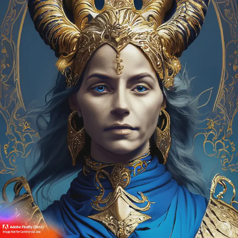 Firefly_portrait-of-warrior&ndash;blue-velvet&ndash;ornate&ndash;gold-armor&ndash;regal&ndash;gold-halo&ndash;classicism_art-baroque_23436