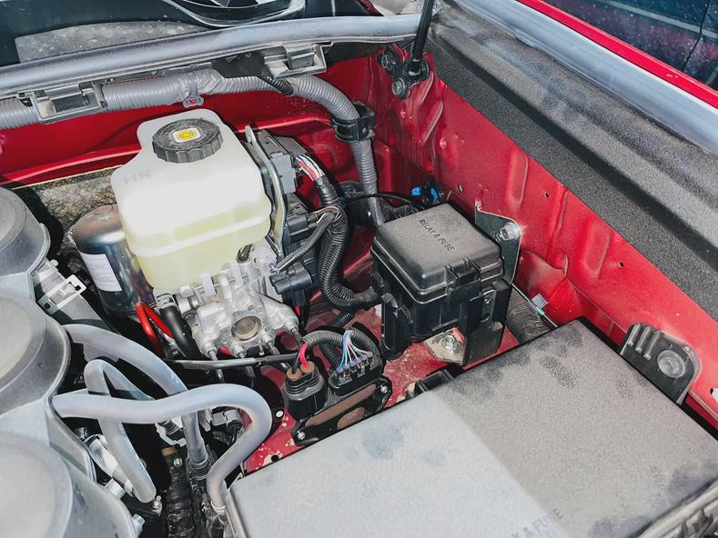 Stock 4Runner back right engine bay.