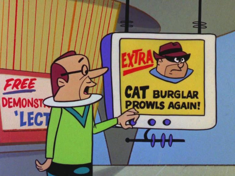 Cat burglar from the Jetsons Cat burglar from the Jetsons