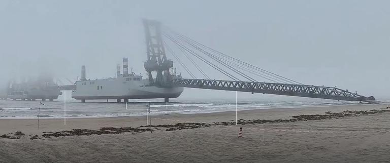 China’s newly publicized barges, which link up to form a bridge, could give China a way to land large numbers of vehicles and troops on Taiwan, solving a major logistical problem. Source: Composite image from a video posted on Weibo via Chinese state media via The New York Times.